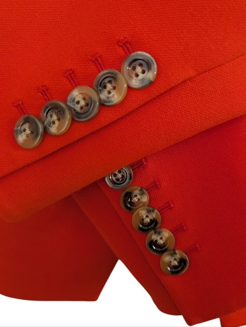 Veronica Beard Aire Dickey Blazer in a vibrant tomato red color ....Size 2 - Picture 8 of 10